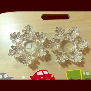 Partylite Snow flakes Votive Candle Holder